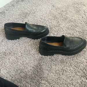 Black Caslon Loafers
